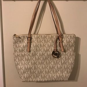 Michael Kors White Monogram Bag